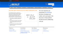 Desktop Screenshot of minlp.org